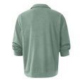 thumbnail image 3 of Innerwin Tee Lapel Neck Men T Shirts Work Solid Color Athletic Polo Shirt Green XL, 3 of 6