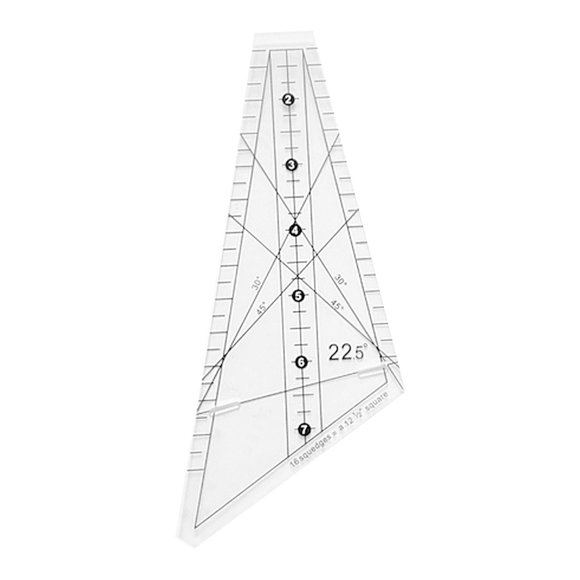 Rongfmy Sewing Creative Acrylic DIY Transparent Durable Multifunctional Stencils Styling M
