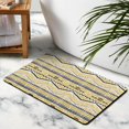 thumbnail image 2 of Transform Your Bathroom with our Non-Slip 20x32in Tribal Style Bath Rug Runner - Soft, Luxury Microfiber, Machine Washable Bathroom Rugs. Perfect for Tub and Shower. Step into Elegance!, 2 of 5