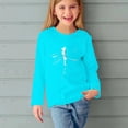 thumbnail image 5 of T-shirts à Manches Longues pour Filles, Col Rond, en Coton, Imprimé Libellule, T-Shirts Décontractés d'Automne et de Printemps, T-Shirts Graphiques Basiques pour Enfants (7 Ans, Bleu Pâle), 5 of 5