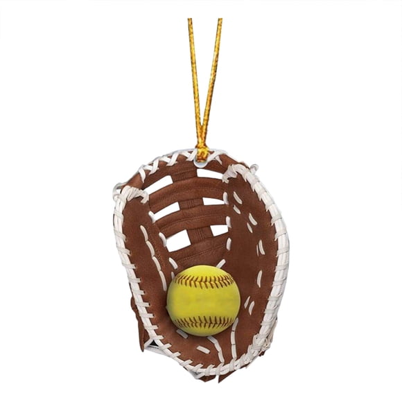 Gant de Softball Personnalisé Ornement Softball Nom Personnalisé Ornement Gant de Softball Plat Ornement Amateur de Softball Cadeau d'Équipe de Softball Personnalisé pour Joueur de Softball Ornement Softbal