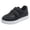 Black, variant on HBFAGFB Sneakers for Girls Fashionable Simple Flat Bottom Thick Sole Comfortable Casual Shoes White Size 22