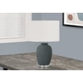 thumbnail image 1 of Monarch Specialties Lighting, 24"h, Table Lamp, Blue Ceramic, Ivory / Cream Shade, Contemporary, 1 of 6