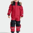 thumbnail image 4 of LSLJS Kids Girls Boys Colorful Siamese Snowsuits Ski Suits Jackets Winter Jumpsuits, Baby Boys' Snow Suits, 4 of 7