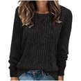 thumbnail image 2 of Babysbule Chandails pour Femmes Liquidation Mode Col Roulé Uni pour Femmes Manches Longues Style Ample Tricot Hauts Blouse pour Dames, 2 of 6