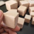 thumbnail image 2 of Abbracc 10Packs Wood Blocks Rods Cubes Square Wooden Shapes for DIY Woodworking Modeling 3.5CM, 2 of 6