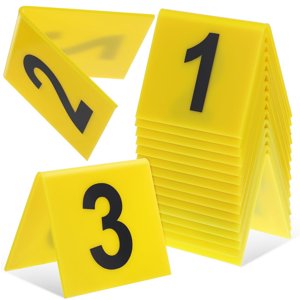 SNNROO 15 Pcs Marqueurs de preuves Crime Scene Marqueurs Crimes Scenel Décorations Bureau multifonctions Marqueurs numéro