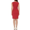 thumbnail image 3 of INSPIRE CHIC Robe Fourreau pour Femme Sans Manches à Encolure Bateau Robe de Bureau TP Rouge, 3 of 6