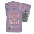 thumbnail image 1 of Inkdotpot Real Rose Gold Foil Love Is Sweet Wedding Tags Favor Hang Paper Tags 100 Pack, 1 of 6