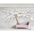 thumbnail image 2 of Papier Peint 3D Arbre Doré Blanc SKU# WAL0266, 2 of 11
