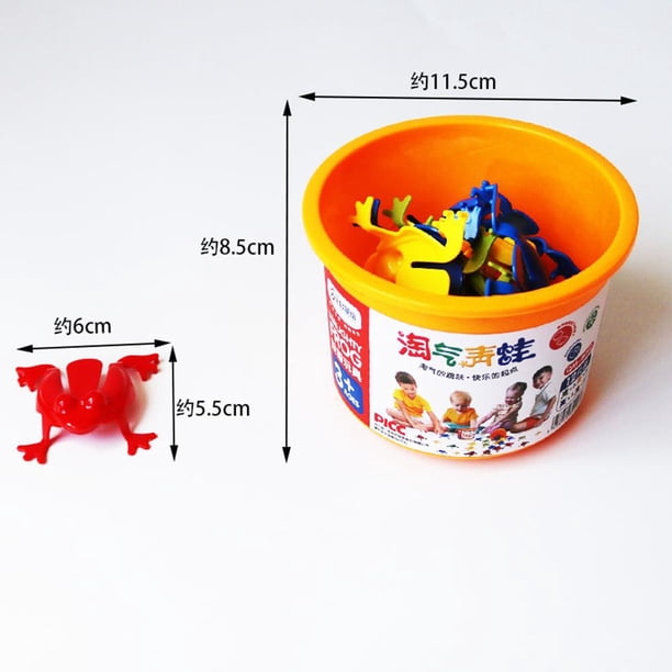 KAKOWELY 50 Pcs Jouets de Grenouilles Sauteuses Grenouilles Sauteuses Colorées Grenouilles Sauteuses en Plastique pour Enfants Grenouilles Sauteuses Amusantes,2.17xX2.17X0.79 Pouces