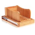 thumbnail image 1 of Bread Slicer With 3 Slice Thickness Foldable Cutting With Crumb Tray Stainless Steel Bread For Homemade Bread Cake 5.5” Wide X 5” Tall, 1 of 7
