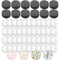 thumbnail image 1 of 96 Sets Craft Fridge Magnet Glass Ceramic Magnet with Adhesive Backing and Transparent Clear Glass Dome Cabochons, 1 of 7
