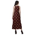 thumbnail image 4 of Moomaya Robe Imprimée Femme Fête Mariage Tenue de Fête Col Licou Robe Maxi en Rayonne, 4 of 4