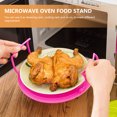 thumbnail image 2 of MasteelfCA 3pcs Multifunctional Storage Plates Kitchen Layered Storage Racks Microwave Layered Food Racks, 2 of 8