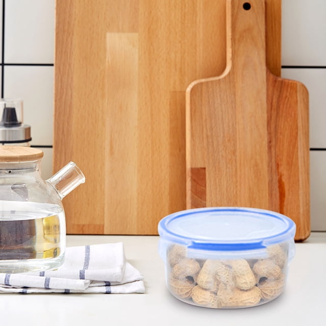 Spill-Proof Sealed Storage Container for Cereals Snacks, Airtight Kitchen Food Storage Box with Lid, Stackable Dry Fruit Tea Canister for Fridge Pantry Organization