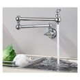 thumbnail image 2 of Brass Kitchen Faucet Brushed Gold Sing Cold Kitchen Sink Water Tap Single Handle Mixer Tap 360 Rotation Wall Mounted ,Easy to Install, 2 of 7