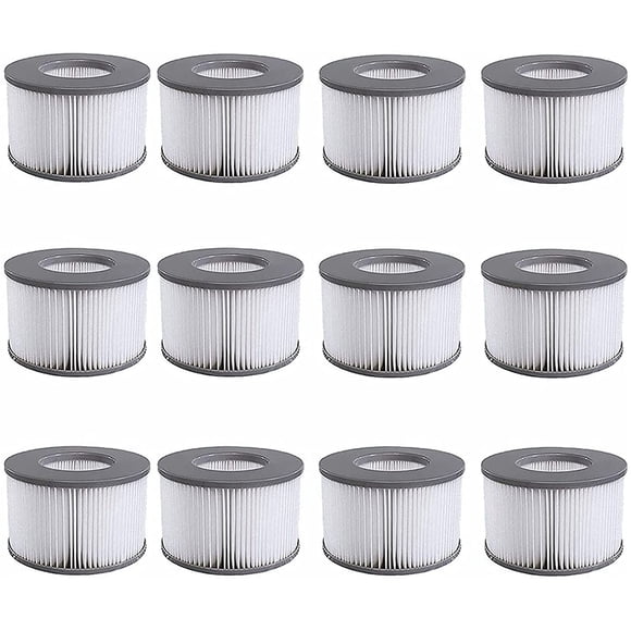 Hot Tub Filters for Mspa Filter, Spa Filter for MSpa Inflatable Pools Filter Cartridge 2 Layers of Fiber Filtration for Mspa Swimming Pool Cleaning and Maintenance, Crystal Clear Water Flow