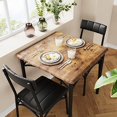 thumbnail image 1 of Dining Table Set for 2, Kitchen Table Set for 2, Dining Room Table Set with Upholstered Chairs, Square Kitchen Table Set for Small Space, Apartment, Studio, 1 of 9