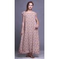 thumbnail image 2 of Bimba Robe Longue Maxi Imprimée pour Femmes en Rayonne, Vêtements de Nuit à Manches Courtes, 2 of 4