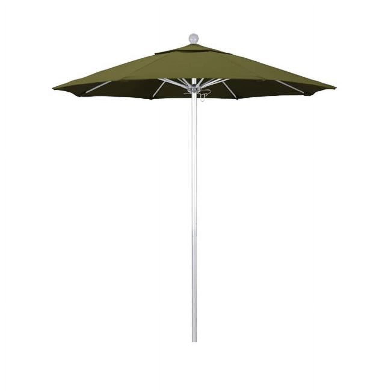 California Umbrella ALTO758002-SA21 Venture Silver Market Umbrella, Palm - 7.5 ft. x 8 Ribs