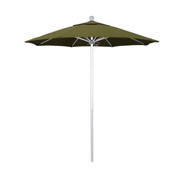 California Umbrella ALTO758002-SA21 Venture Silver Market Umbrella, Palm - 7.5 ft. x 8 Ribs