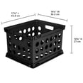 thumbnail image 2 of Sterilite File Crate, Black, 2 of 9