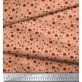 thumbnail image 3 of Soimoi Orange polyester Crepe Fabric Flower Artistic Print Fabric by the Yard 42 Inch Wide, 3 of 3