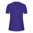 thumbnail image 5 of LSLJS Womens T Shirts Women's Fashion Casual Round Neck Pleated Solid Color Button Top Blouse, 5 of 5