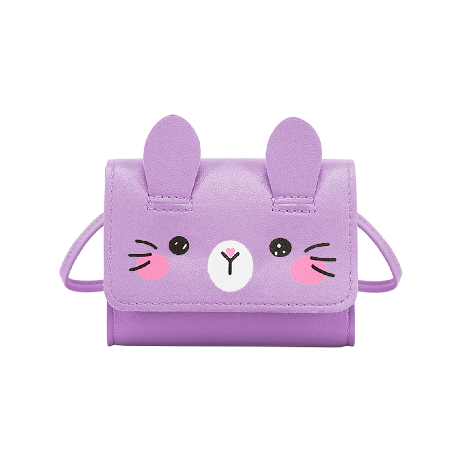 Btomtd Small And Cute Mini Western-style Children's Coin Purse, Purple