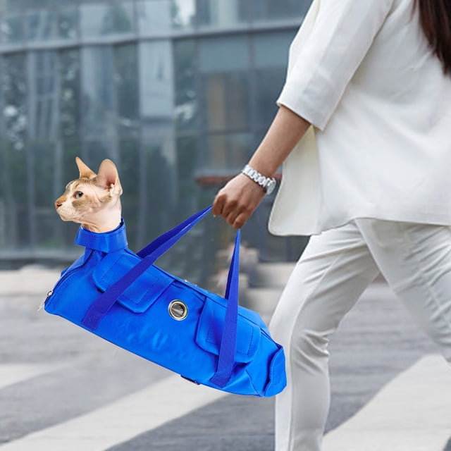 LSLJS Dog and Pussy Going Bag Portable Foldable Shoulder Bag, Pussy Scratching and Gnaw Fixed Bag with Straps, Changeable Chest Circumference,wiht Zipper Pocket, Backpack