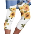thumbnail image 1 of Yuyuzo Womens Plus Size Capris High Waisted Straight Leg Solid Color Bottom Capri Pants for Women 3/4 Slacks, 1 of 5