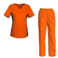 thumbnail image 1 of Women's Scrubs Set Scrub Top and Pants Scrubs Set, 1 of 3