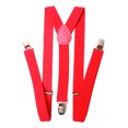 thumbnail image 1 of Men's 1 Inch Wide Solid Adjustable Suspenders - Hot Pink, 1 of 1