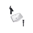 thumbnail image 1 of DROP Bath and Kitchen DR091149 Undermount Bathroom Sink Set, 1 of 5