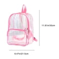 thumbnail image 3 of YIMWNYI Transparent Backpack, Large Capacity Clear Rucksack, Fashionable Plastic Shoulder Bag, Lightweight and Waterproof, Easy-to-Clean, Ideal for Daily Use and Public Places, 3 of 7