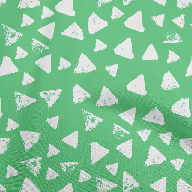 oneOone Rayon Sea Green Fabric Geometric Sewing Material Print Fabric By The Yard 56 Inch Wide