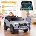 thumbnail image 2 of Costway Ride on Car for Kids, 24V 4WD Licensed LEXUS GX550 Electric Vehicle with Remote Gray, 2 of 10