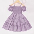 thumbnail image 4 of Birdeem Robe à Manches Courtes Col Rond Filles Été Nouvelle Sans Manches Volants Dentelle Broderie Maille Princesse Jupe Nœud, 4 of 12