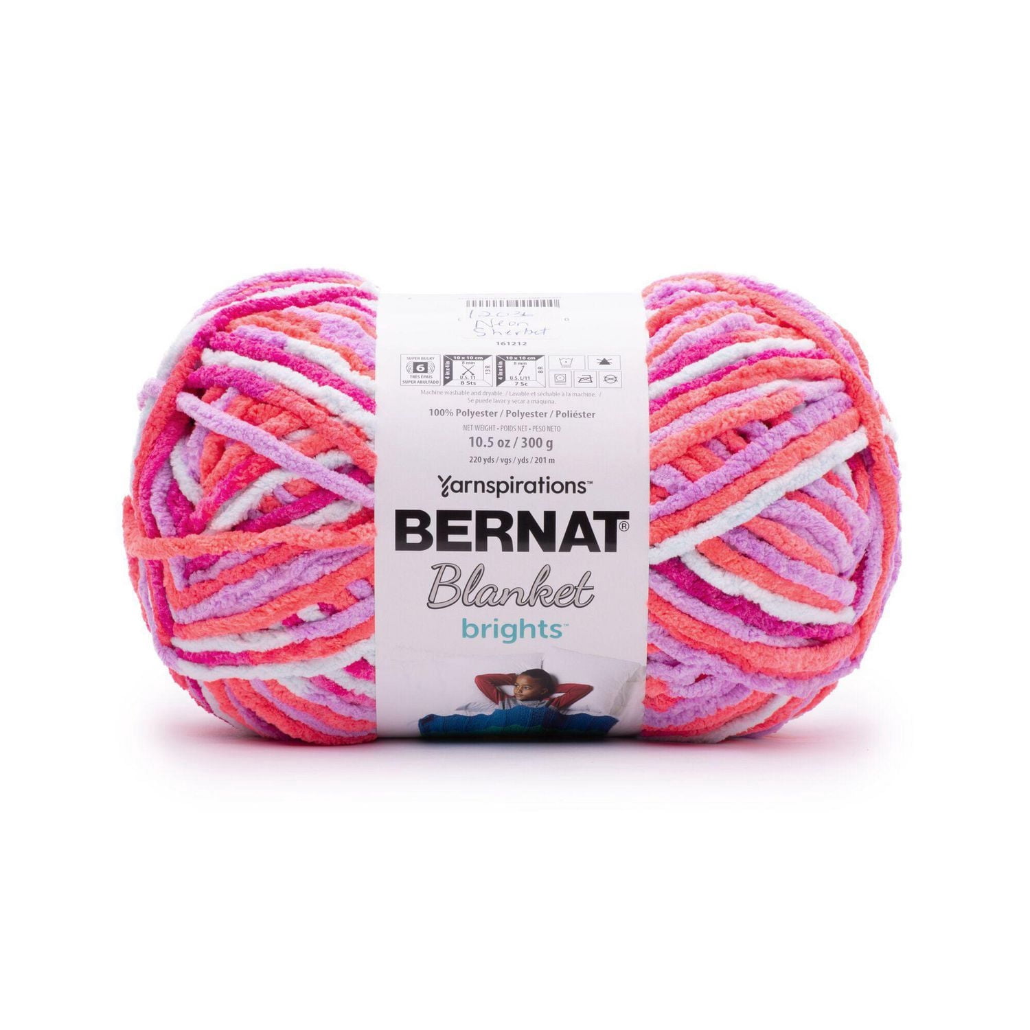 Fil Blanket Brights™ de Bernat®, Polyester #6 Super Bulky, 10.5oz/300g