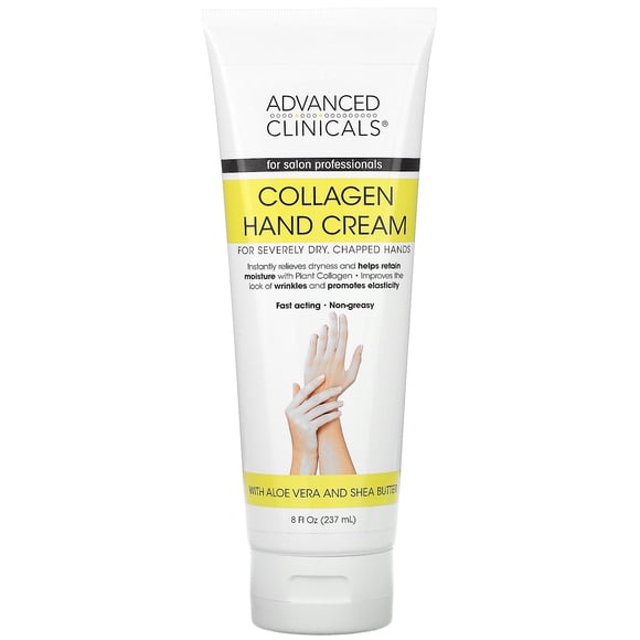 Advanced Clinicals, Collagen Hand Cream, 8 fl oz (237 ml)