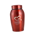 thumbnail image 2 of Pet Urns Funeral Final Comforting Resting Place Cremation Memorial Urn for Small Red, 2 of 9