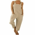 thumbnail image 1 of Jumpsuits For Women Sleeveless Backless Spaghetti Strap Wide Leg Pants, 1 of 4