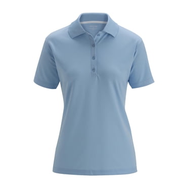 Polo en Maille Haute Performance à Manches Courtes pour Femmes