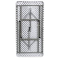 thumbnail image 3 of 24''W x 48''L Granite White Plastic Folding Table, 3 of 9
