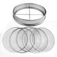 thumbnail image 1 of Stainless Steel Garden Potting Bonsai Compost Soil Sieve with 5 Filters, 1 of 10
