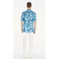 thumbnail image 3 of Hawaii Hangover Chemise Hawaïenne pour Homme Chemise Aloha TG Feuilles Bleu Simple, 3 of 5