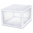 thumbnail image 1 of Sterilite Tiroir Empilable 26L- Blanc, 1 of 8