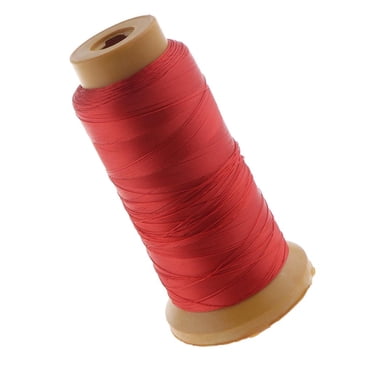 Abbracc 830 Yards Bobine Industrielle DIY Surjeteuse Fil Polyester 0.2mm Rouge