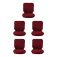 thumbnail image 3 of Baohd Computer Chair Cover Swivel Chair Cover Rotating for Chair Wine Red Backrest + Cushion Cover 5Set, 3 of 6